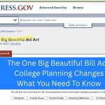 The One Big Beautiful Bill Act screenshot from Congress.gov