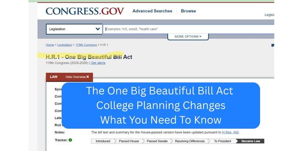 The One Big Beautiful Bill Act screenshot from Congress.gov